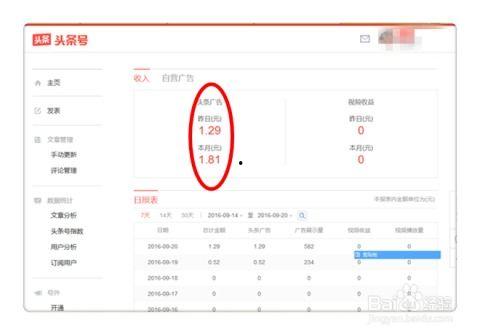 怎么去看今日头条的收益,如何轻松查看与提升你的广告收入