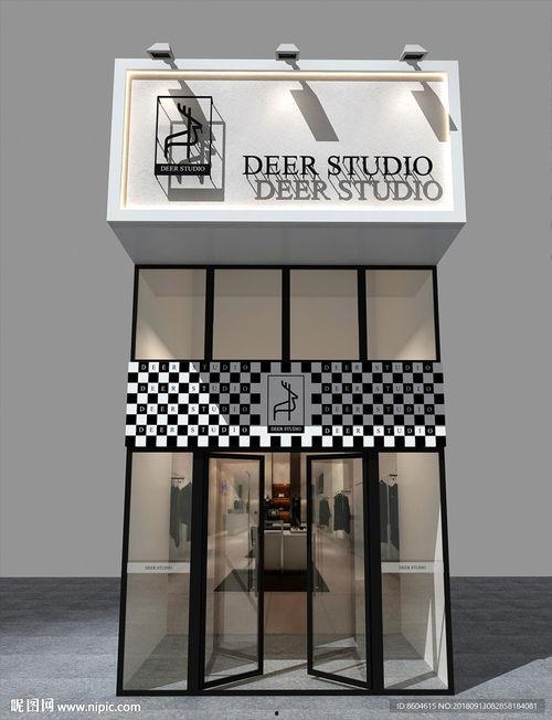 网红店露天服装图片